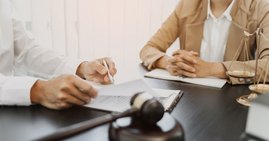 client consultation with lawyer